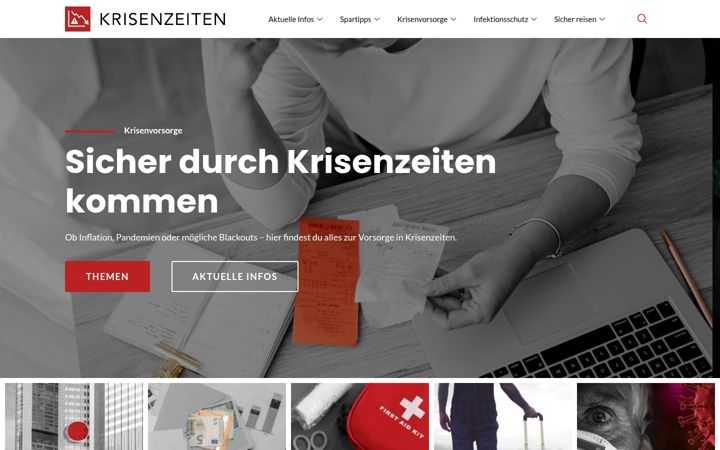 Screenshot of krisenabsicherung.com