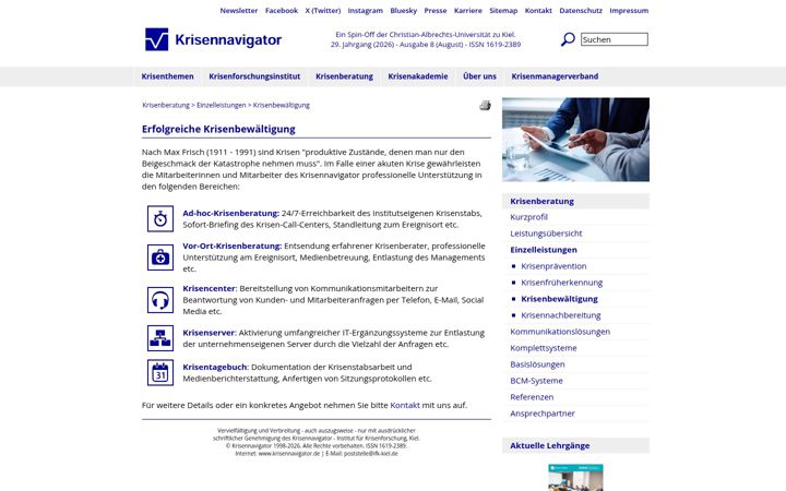 Screenshot of krisenberater.eu