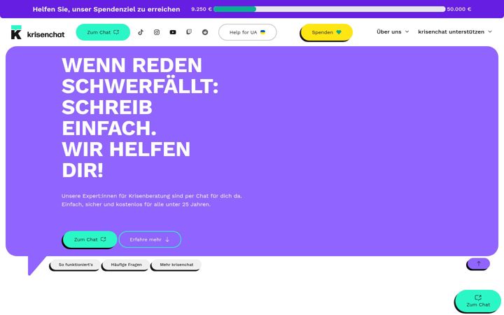 Screenshot of krisenchat.de