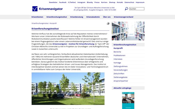 Screenshot of krisenkommunikationsforschung.de