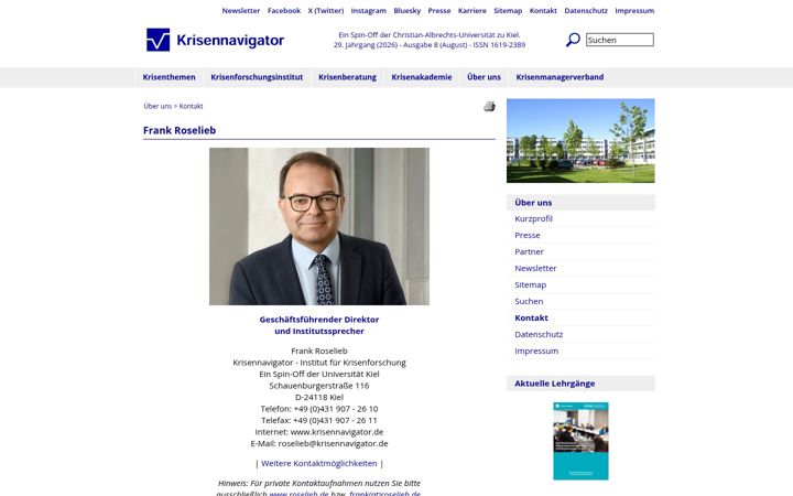 Screenshot of krisensprecher.de