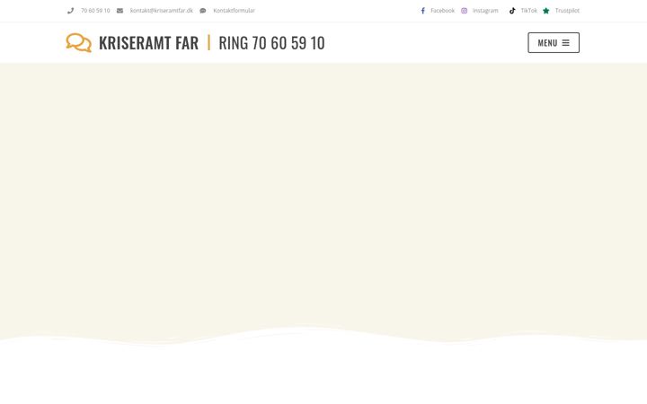 Screenshot of kriseramtfar.dk