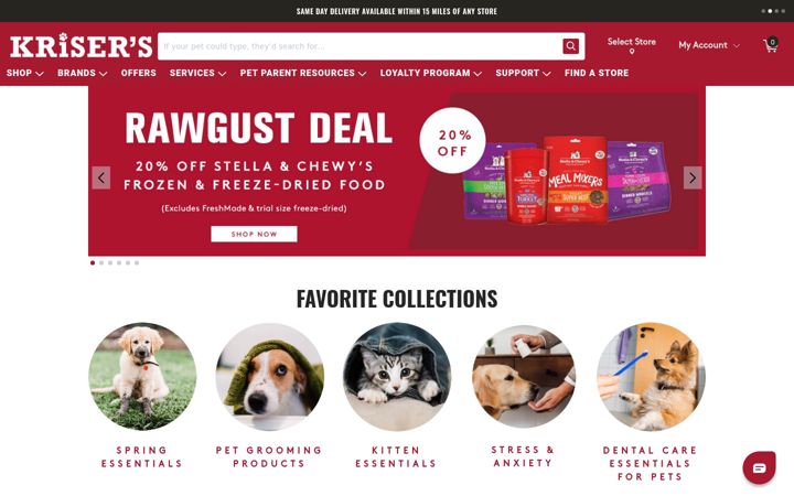 Screenshot of krisers.com