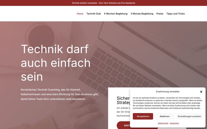 Screenshot of krishasebrink.com