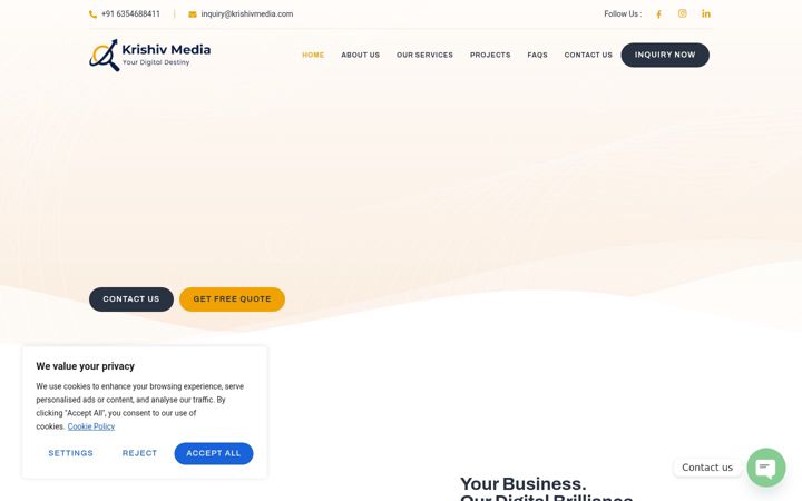 Screenshot di krishivmedia.com