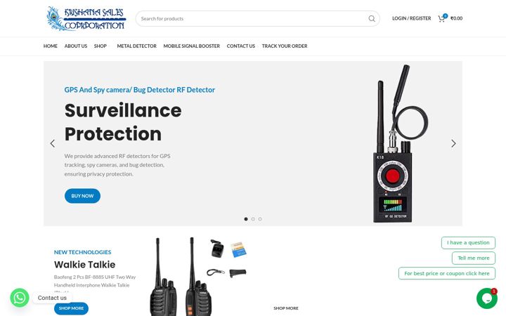 Skjermbilde av krishnasalescorp.com