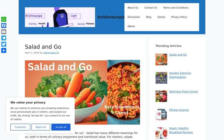 Screenshot di krishnauspa.com