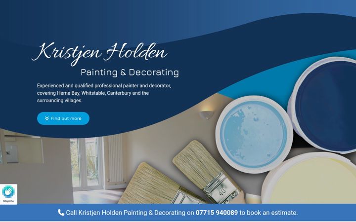 Screenshot of krisholdendecorator.co.uk
