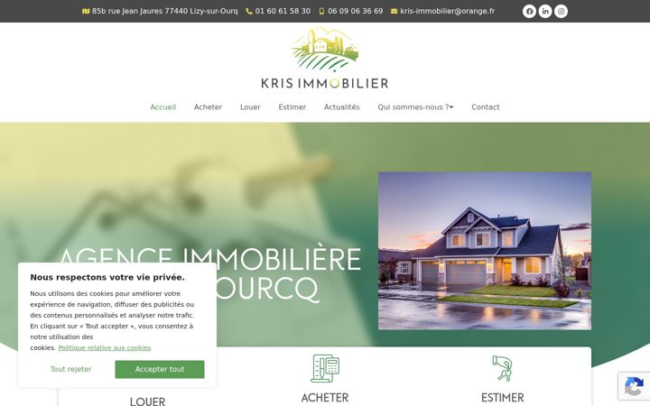 Screenshot di krisimmobilier.com