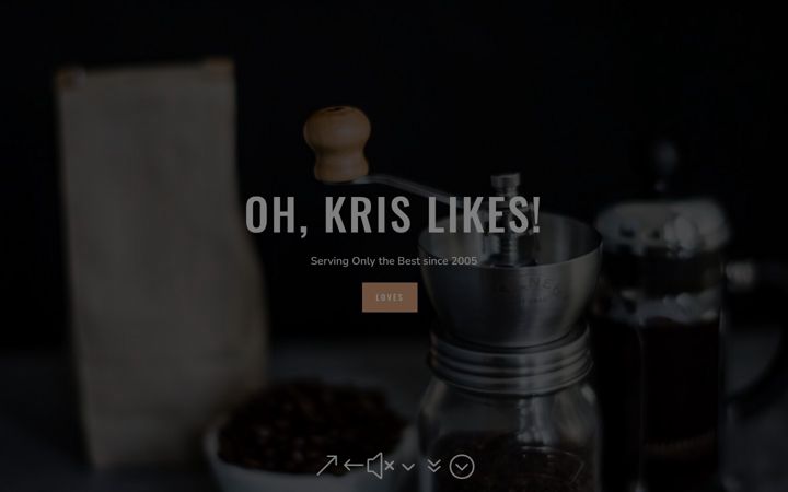 Screenshot of krislikes.com