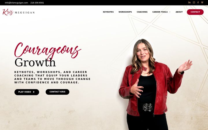 Screenshot di krismcguigan.com