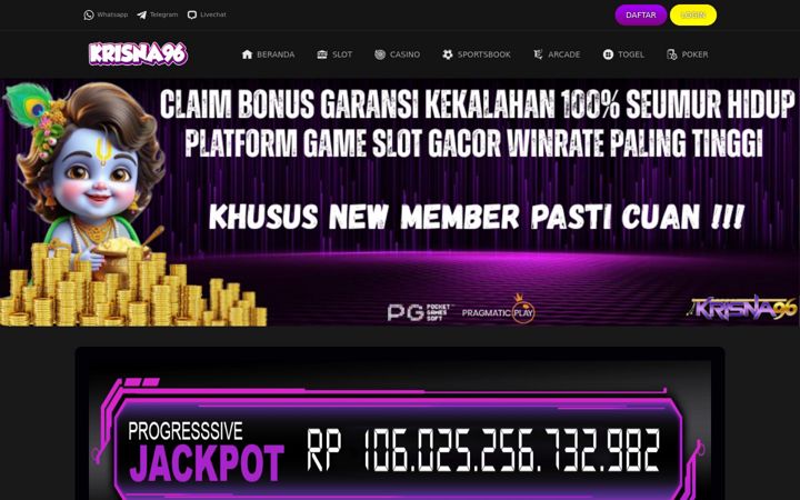 Screenshot of krisna96.net