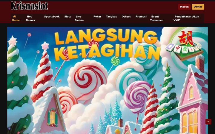 Screenshot of krisnaslot.com