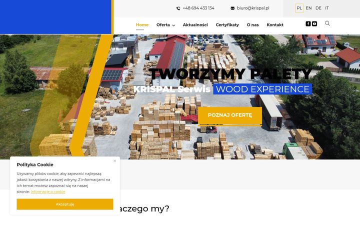 Screenshot of krispal.pl