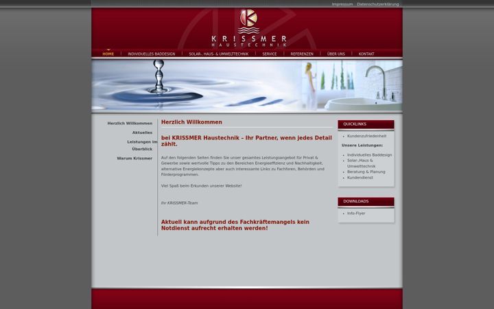 Screenshot of krissmer.de