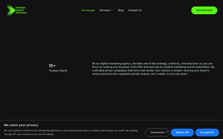 Ekrano kopija krissnet.com