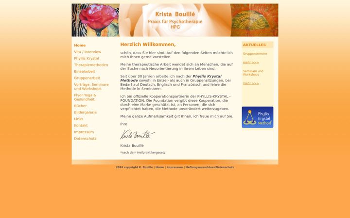 Screenshot of kristabouille.com