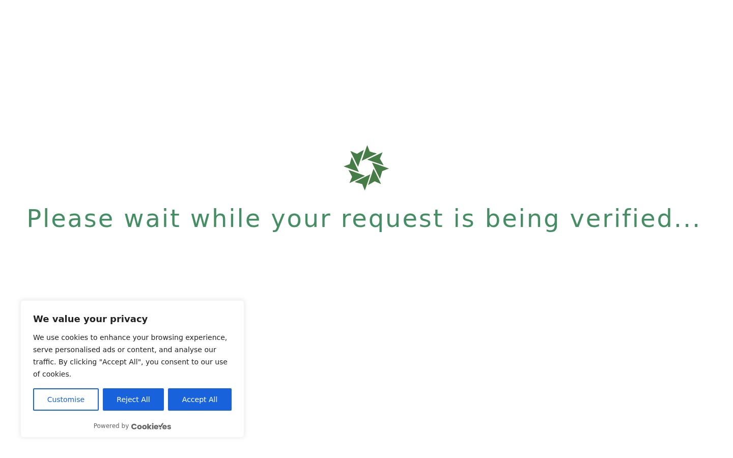 Screenshot van de toestemmingsbanner zoals getoond vóór enige interactie