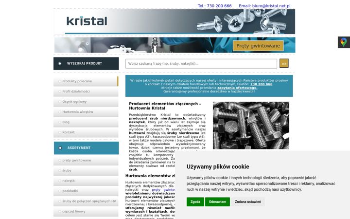 Screenshot of kristal.net.pl