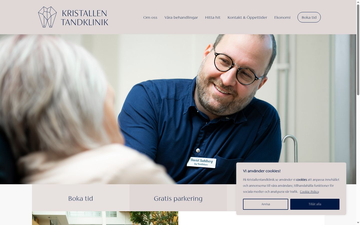 Screenshot tal-banner tal-kunsens muri qabel kwalunkwe interazzjoni