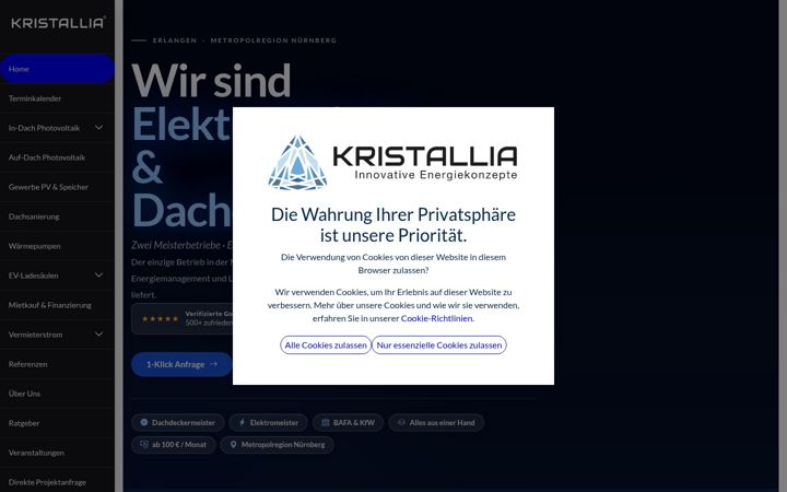 Screenshot of kristallia.de