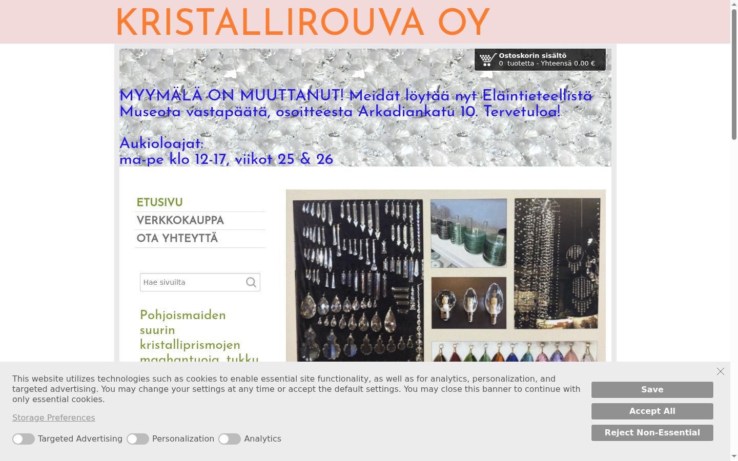 Screenshot tal-banner tal-kunsens muri qabel kwalunkwe interazzjoni