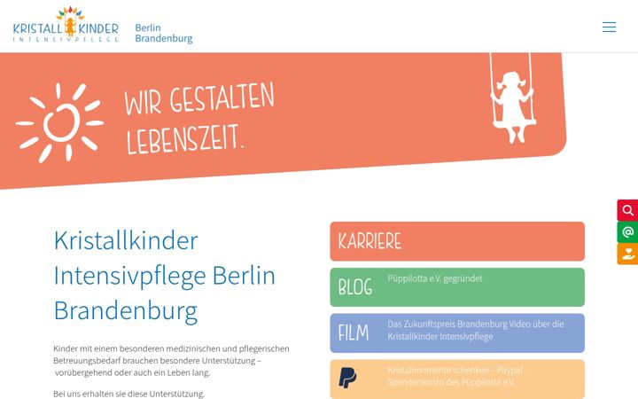 Screenshot of kristallkinder-intensivpflege.de
