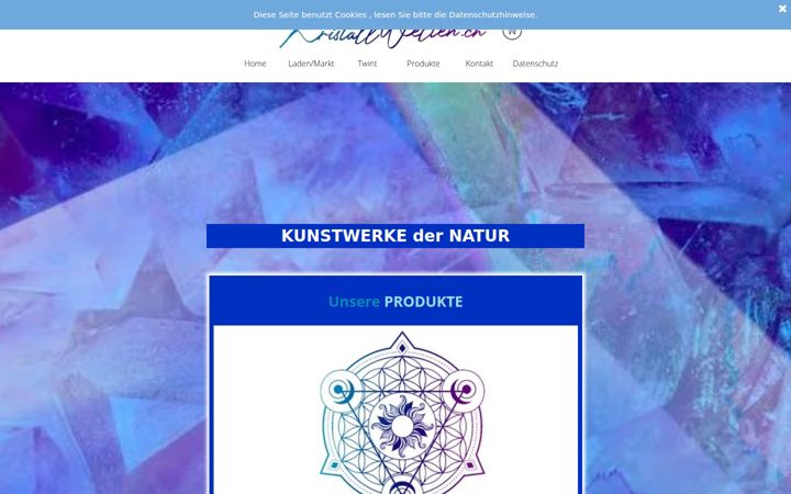 Screenshot ta' kristallwelten.ch
