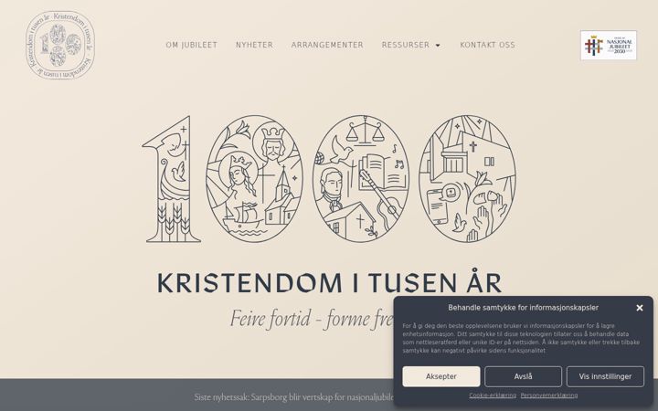 Screenshot of kristendom1000.no