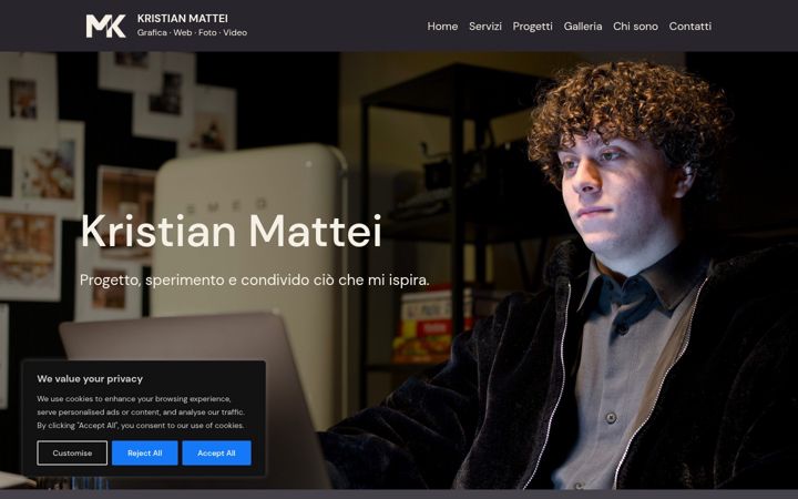 Screenshot of kristianmattei.com