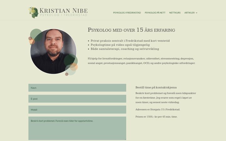 Ekrano kopija kristiannibe.no