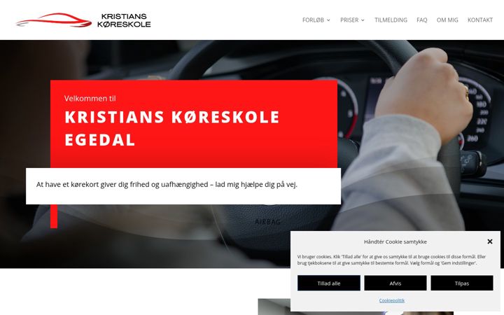 Screenshot of kristianskoreskole.dk