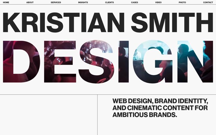 Screenshot of kristiansmith.com
