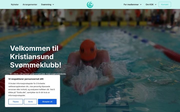 Screenshot of kristiansundsk.no