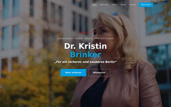 Screenshot of kristin-brinker.de