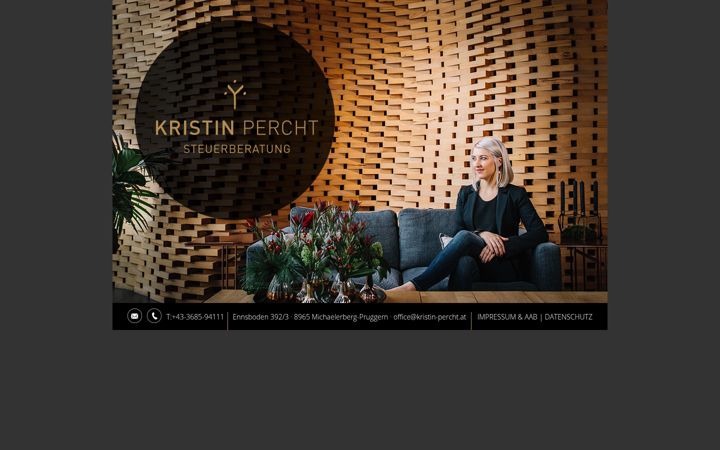 Screenshot of kristin-percht.at