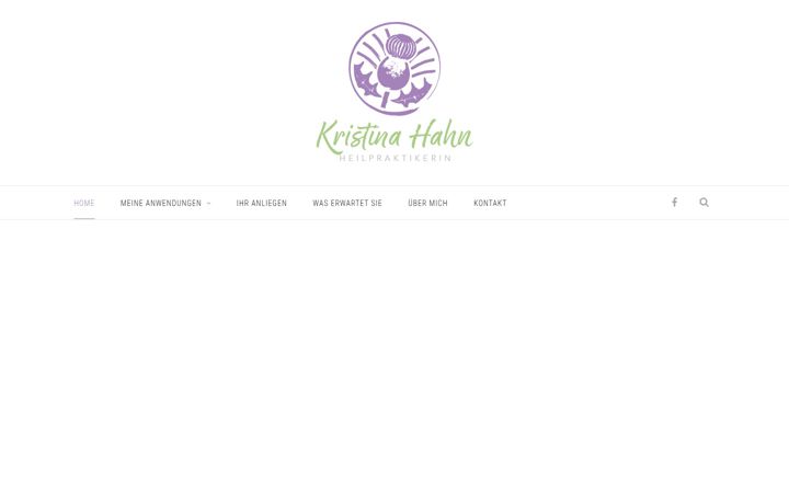 Screenshot of kristinahahn-naturheilpraxis.de