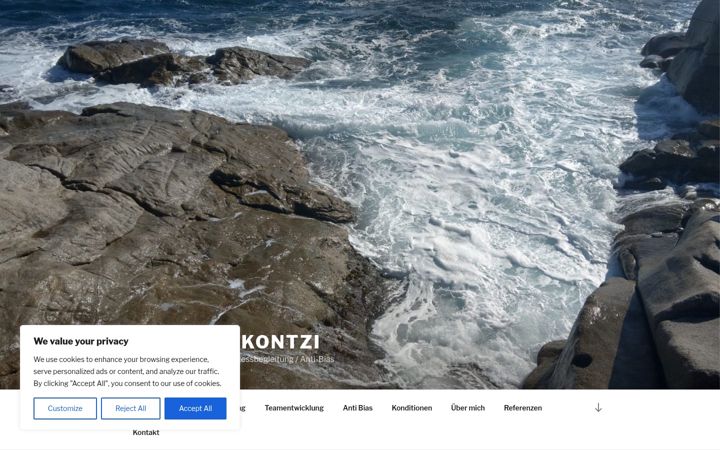 Screenshot of kristinakontzi.de