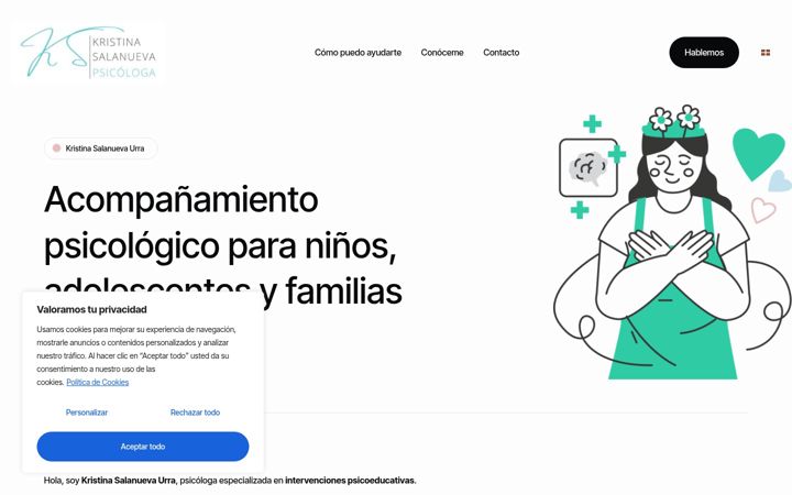 Screenshot of kristinasalanueva.es