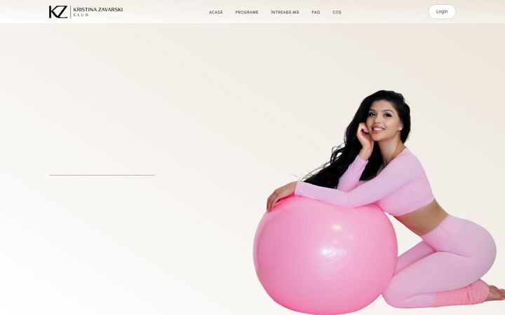 Screenshot of kristinazavarski.com