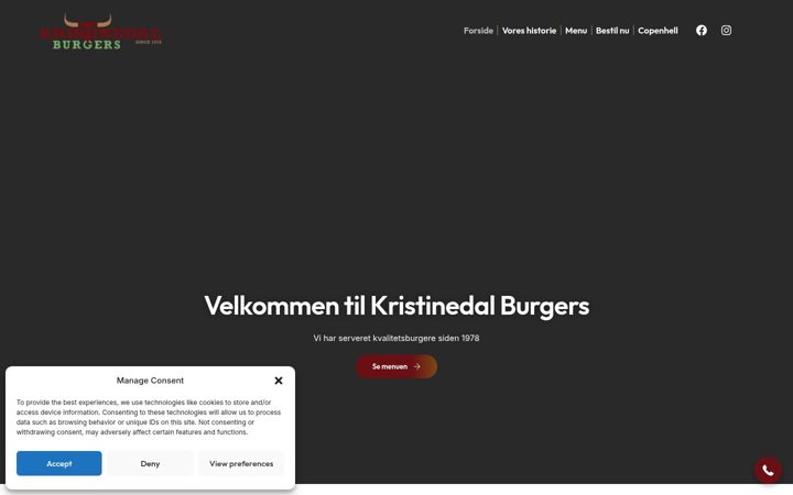 Screenshot of kristinedal.dk