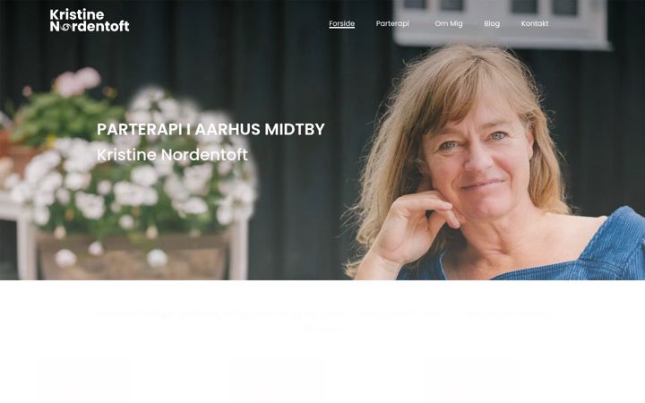 Screenshot of kristinenordentoft.dk