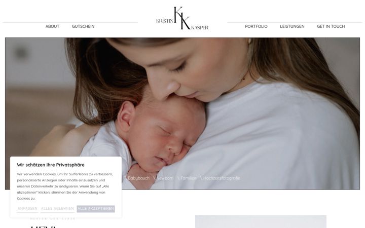 Screenshot of kristinkasper.de