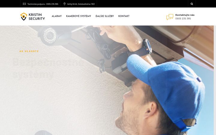Screenshot of kristinsecurity.sk