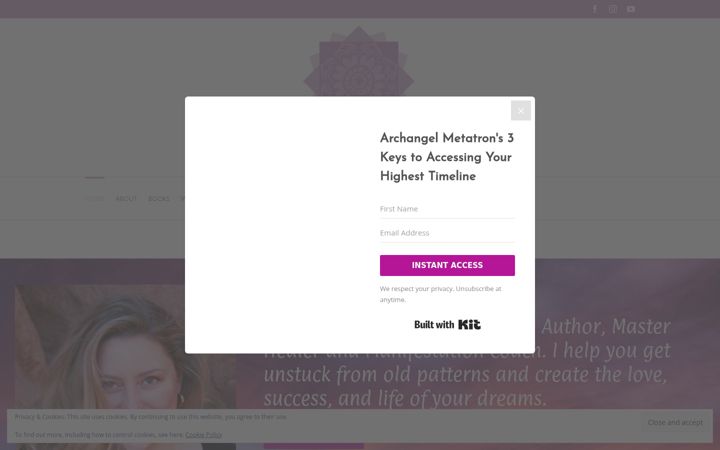 Screenshot di kristintaylorintuitive.com