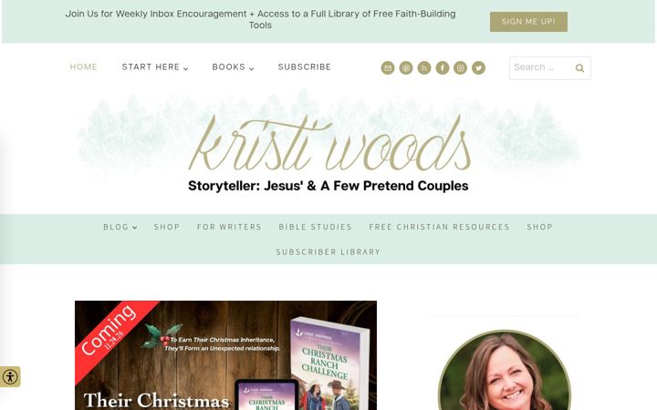Screenshot of kristiwoods.net
