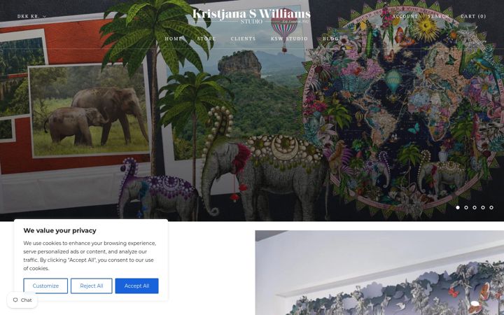 Screenshot di kristjanaswilliams.com