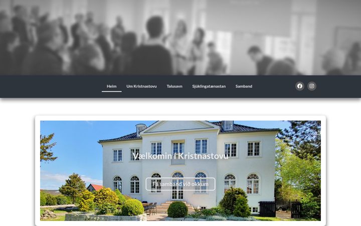 Screenshot of kristnastova.dk