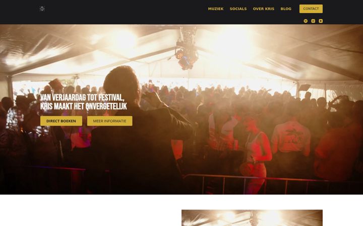 Screenshot of krisvandestraat.nl