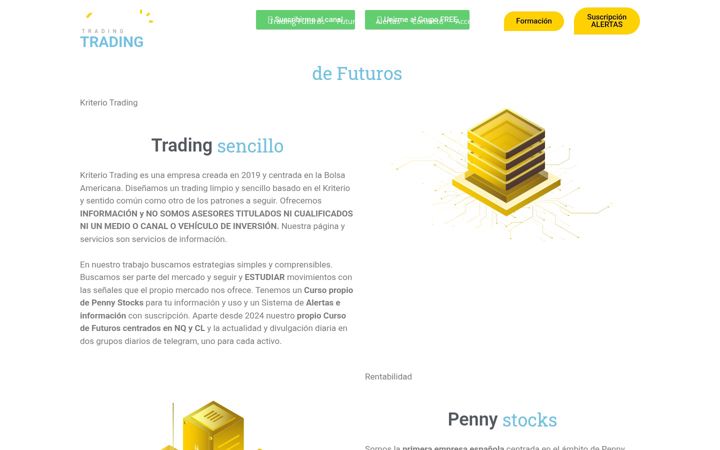 Skærmbillede af kriteriotrading.com
